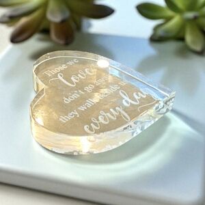 Heart-Shaped Acrylic Keepsake‎